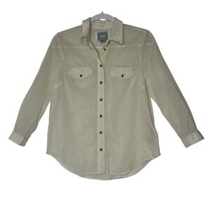 Maeve Anthropologie Shirt Women's Size‎ 6 Polka Dot Button Up Casual Long Sleeve